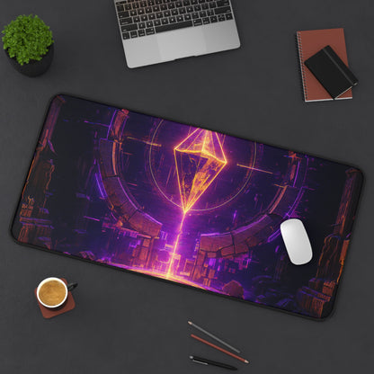 Save Point Glowing In Darkness - Gaming Culture Gaming Desk Mat - Moikas