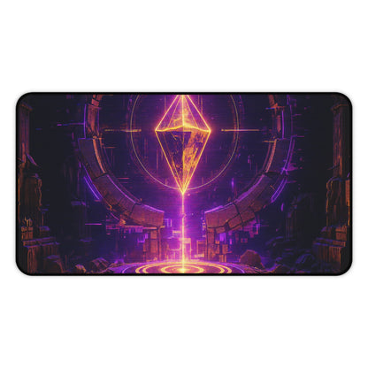 Save Point Glowing In Darkness - Gaming Culture Gaming Desk Mat - Moikas
