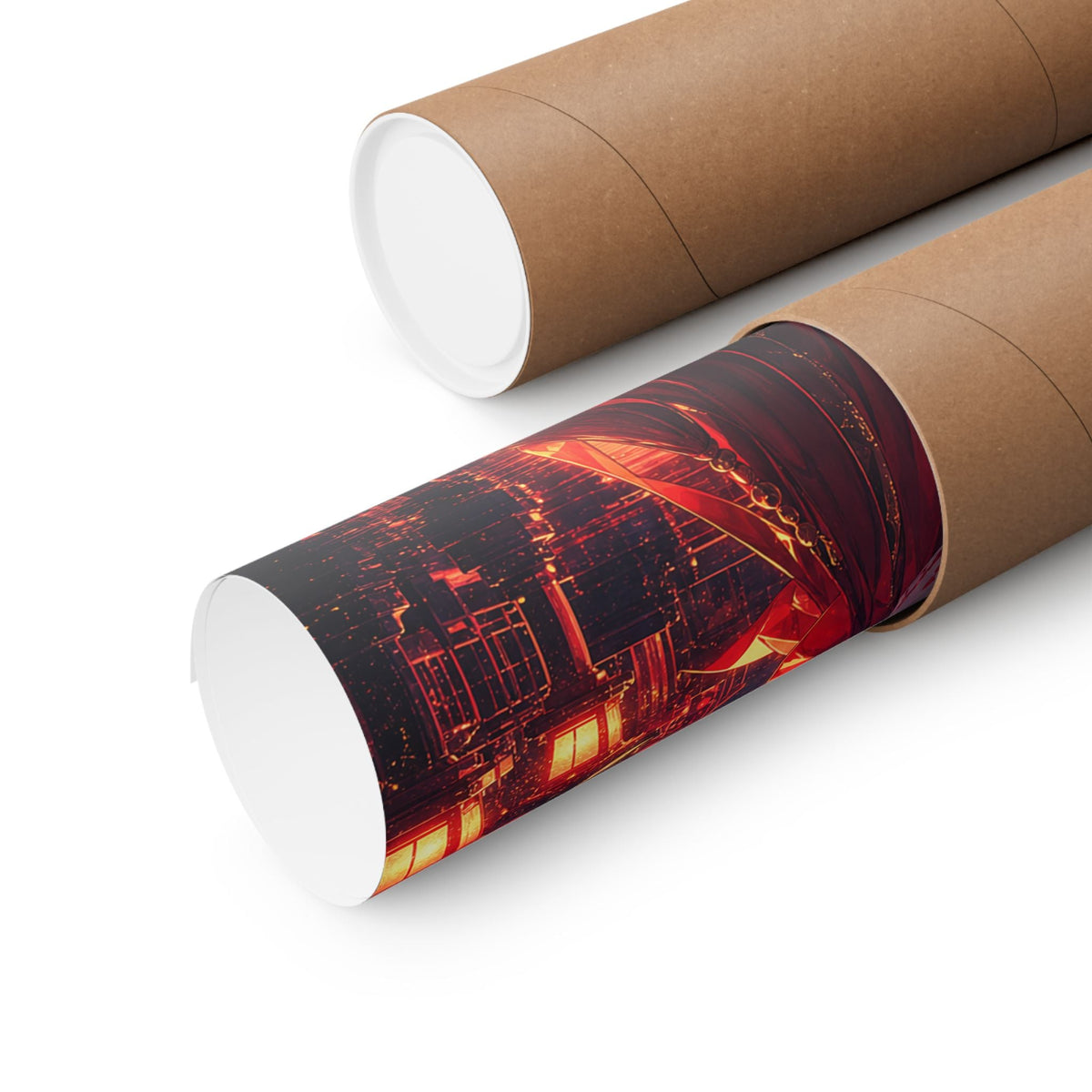 Shrine Maiden At Torii Gate - Anime Manga Art Print (Matte Poster) - Moikas