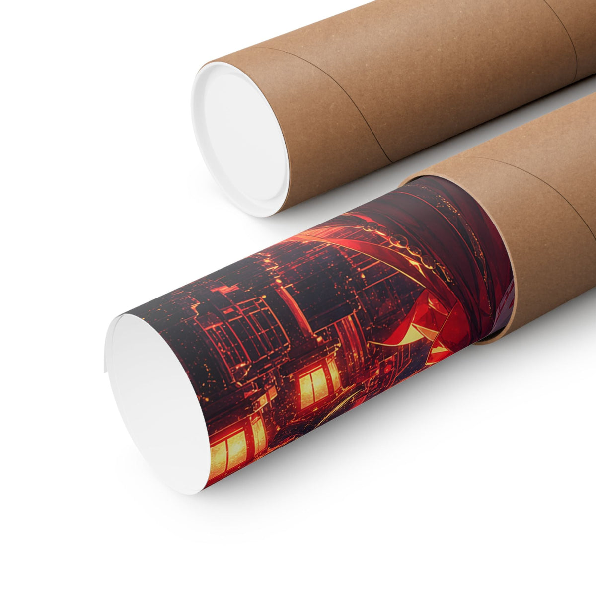 Shrine Maiden At Torii Gate - Anime Manga Art Print (Matte Poster) - Moikas