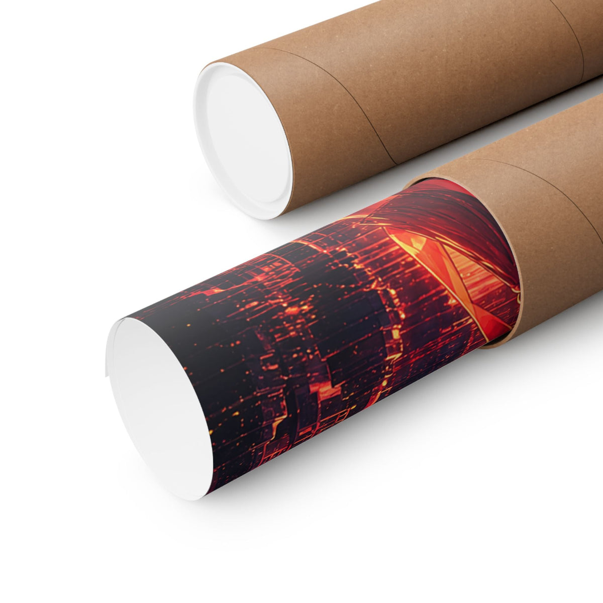 Shrine Maiden At Torii Gate - Anime Manga Art Print (Matte Poster) - Moikas