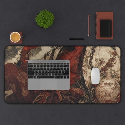 Shuten Doji Sake Demon - Japanese Mythology Gaming Desk Mat - Moikas