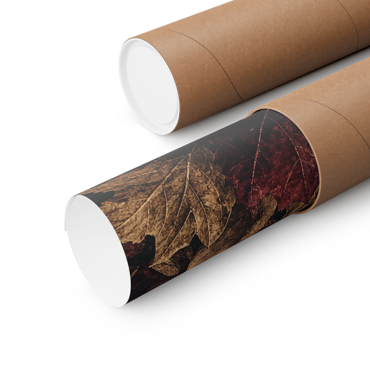 Skull Surrounded By Autumn Leaves - Dark Academia Art Print (Matte Poster) - Moikas
