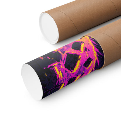 Speedrunner Breaking Through Wall - Gaming Culture Art Print (Matte Poster) - Moikas