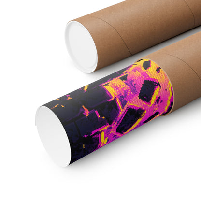 Speedrunner Breaking Through Wall - Gaming Culture Art Print (Matte Poster) - Moikas