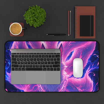 Spirit Fox With Nine Tails - Anime Manga Gaming Desk Mat - Moikas