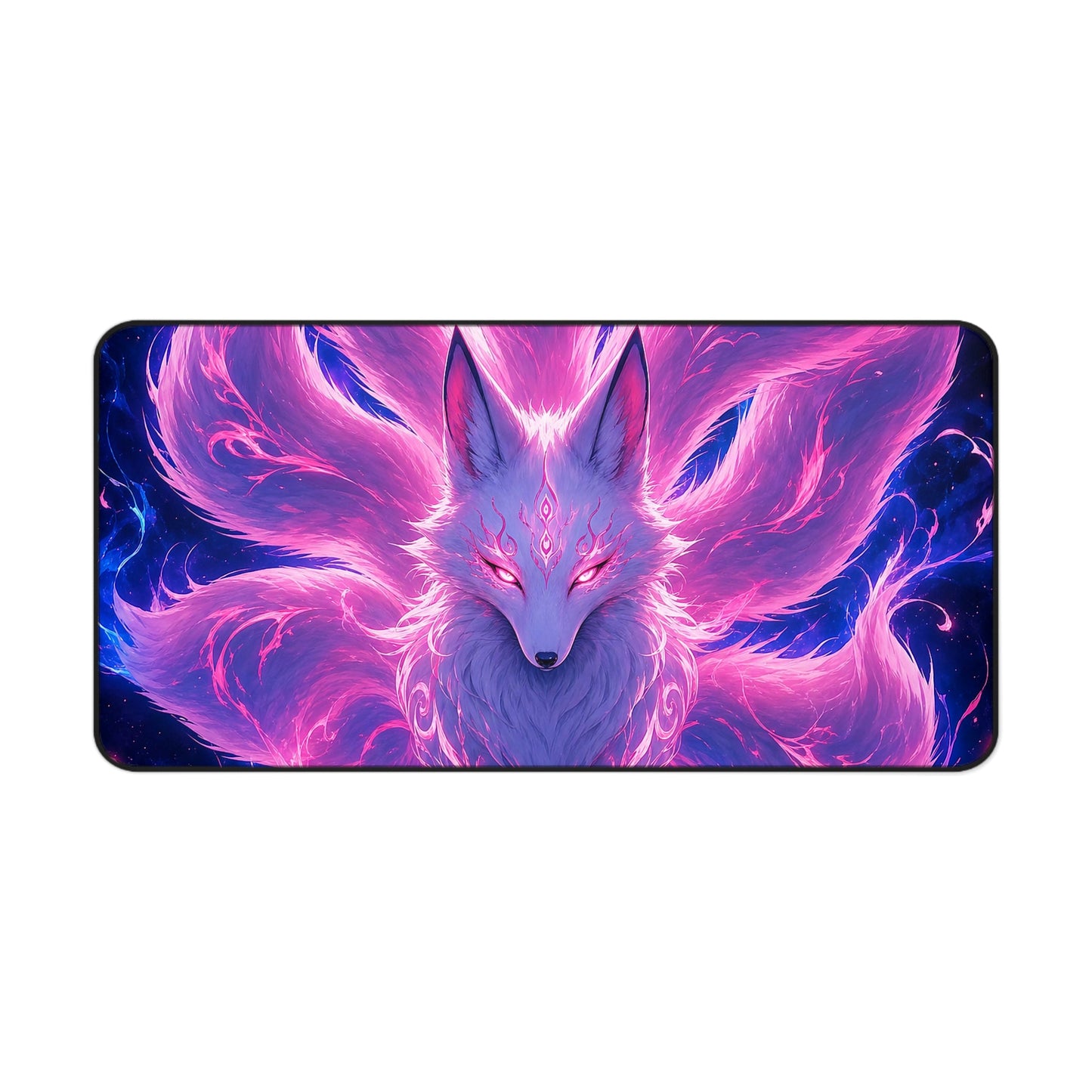Spirit Fox With Nine Tails - Anime Manga Gaming Desk Mat - Moikas