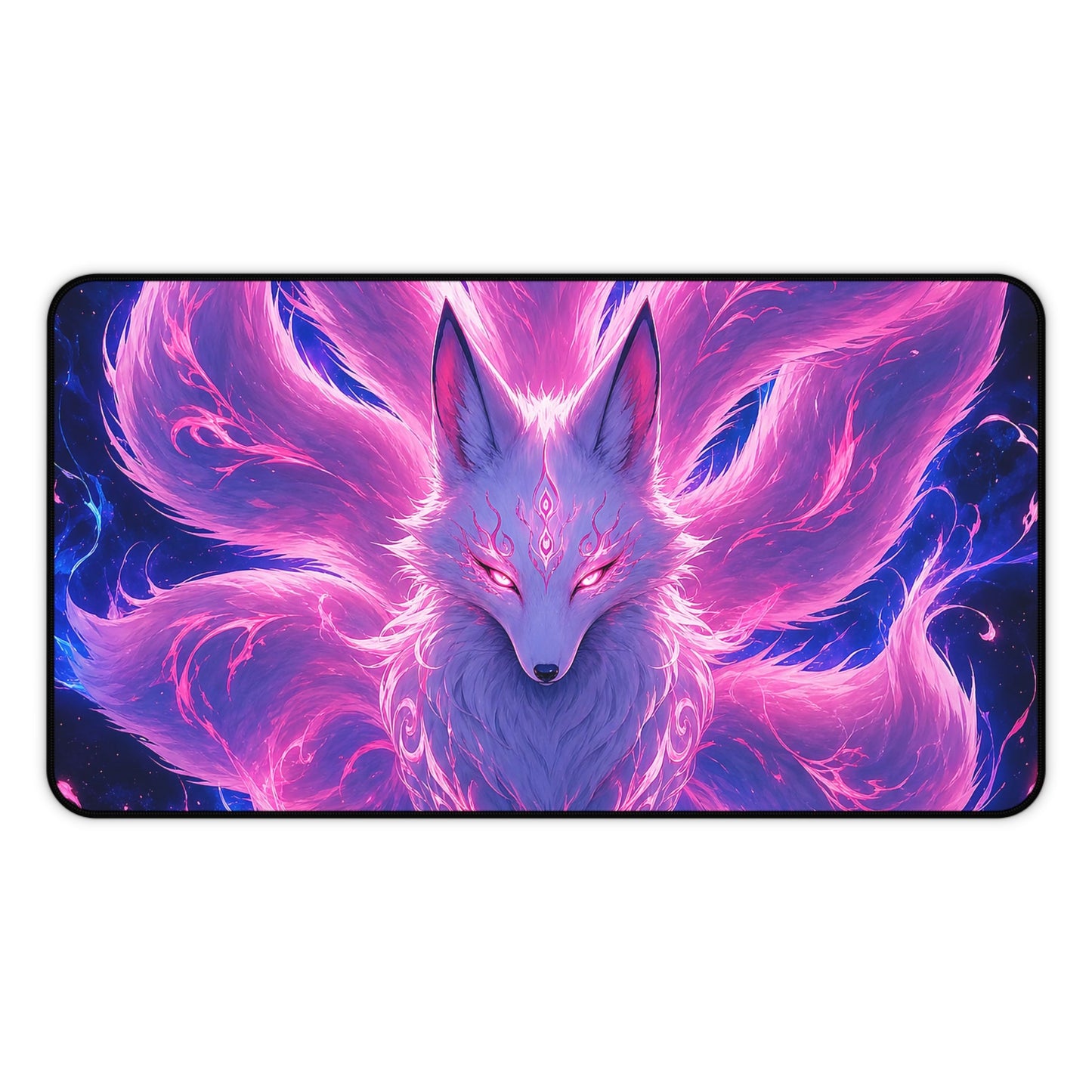 Spirit Fox With Nine Tails - Anime Manga Gaming Desk Mat - Moikas