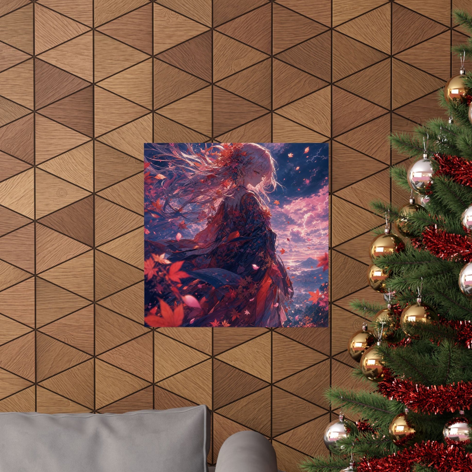 Spirit Of Autumn Leaves - Anime Manga Art Print (Matte Poster) - Moikas