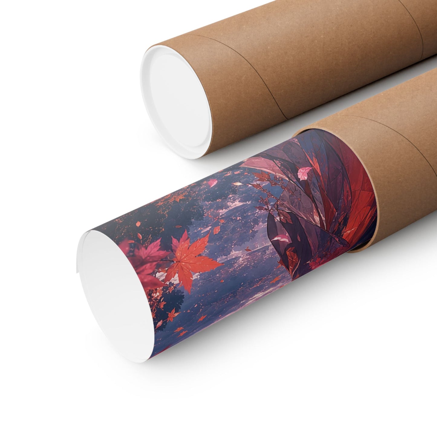 Spirit Of Autumn Leaves - Anime Manga Art Print (Matte Poster) - Moikas
