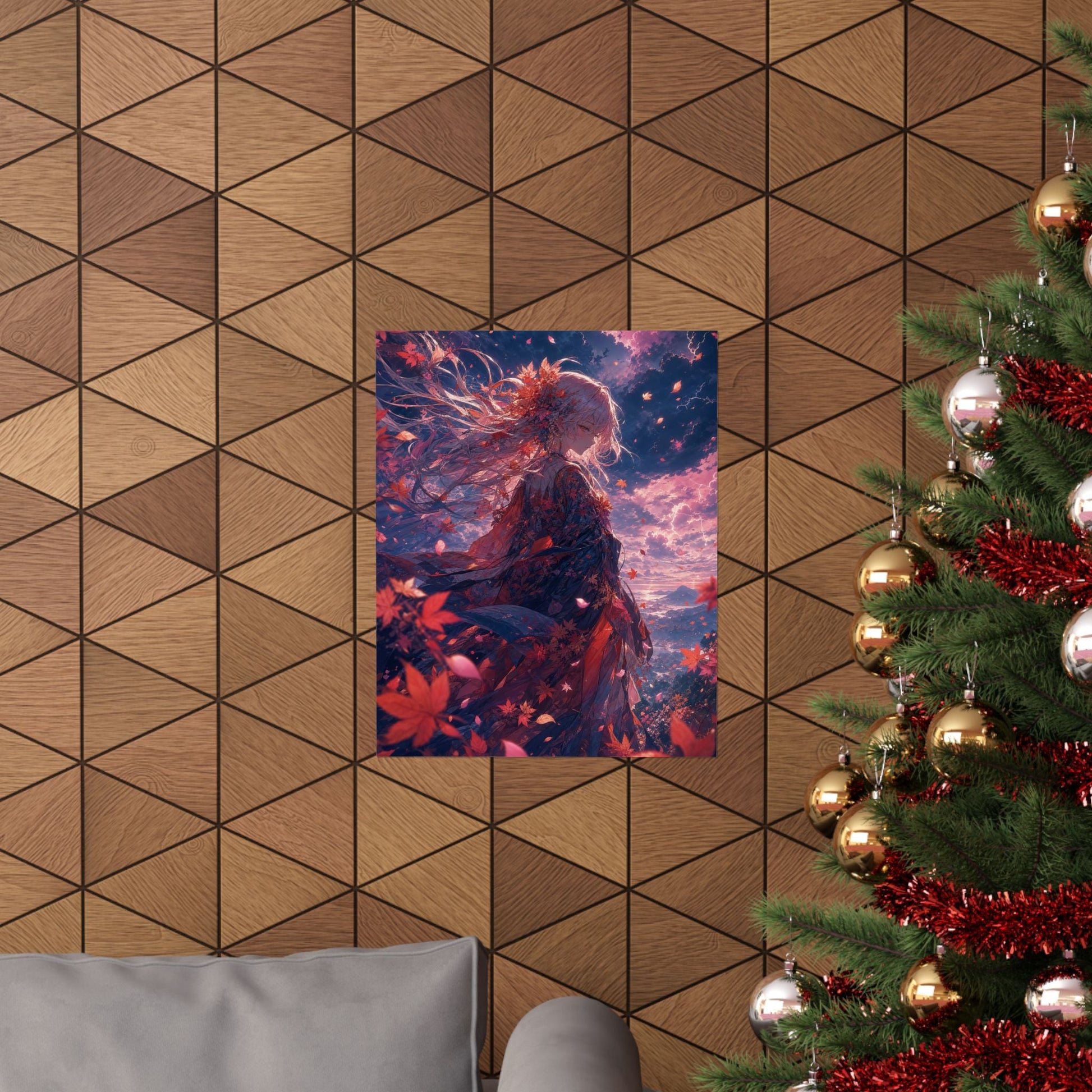Spirit Of Autumn Leaves - Anime Manga Art Print (Matte Poster) - Moikas