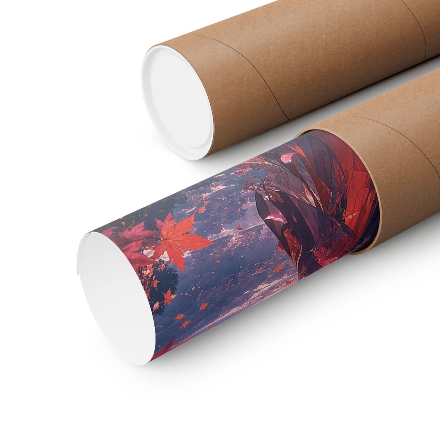 Spirit Of Autumn Leaves - Anime Manga Art Print (Matte Poster) - Moikas