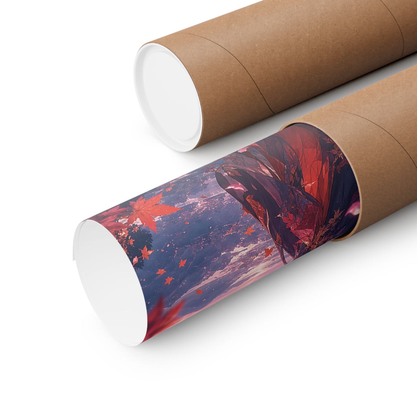 Spirit Of Autumn Leaves - Anime Manga Art Print (Matte Poster) - Moikas