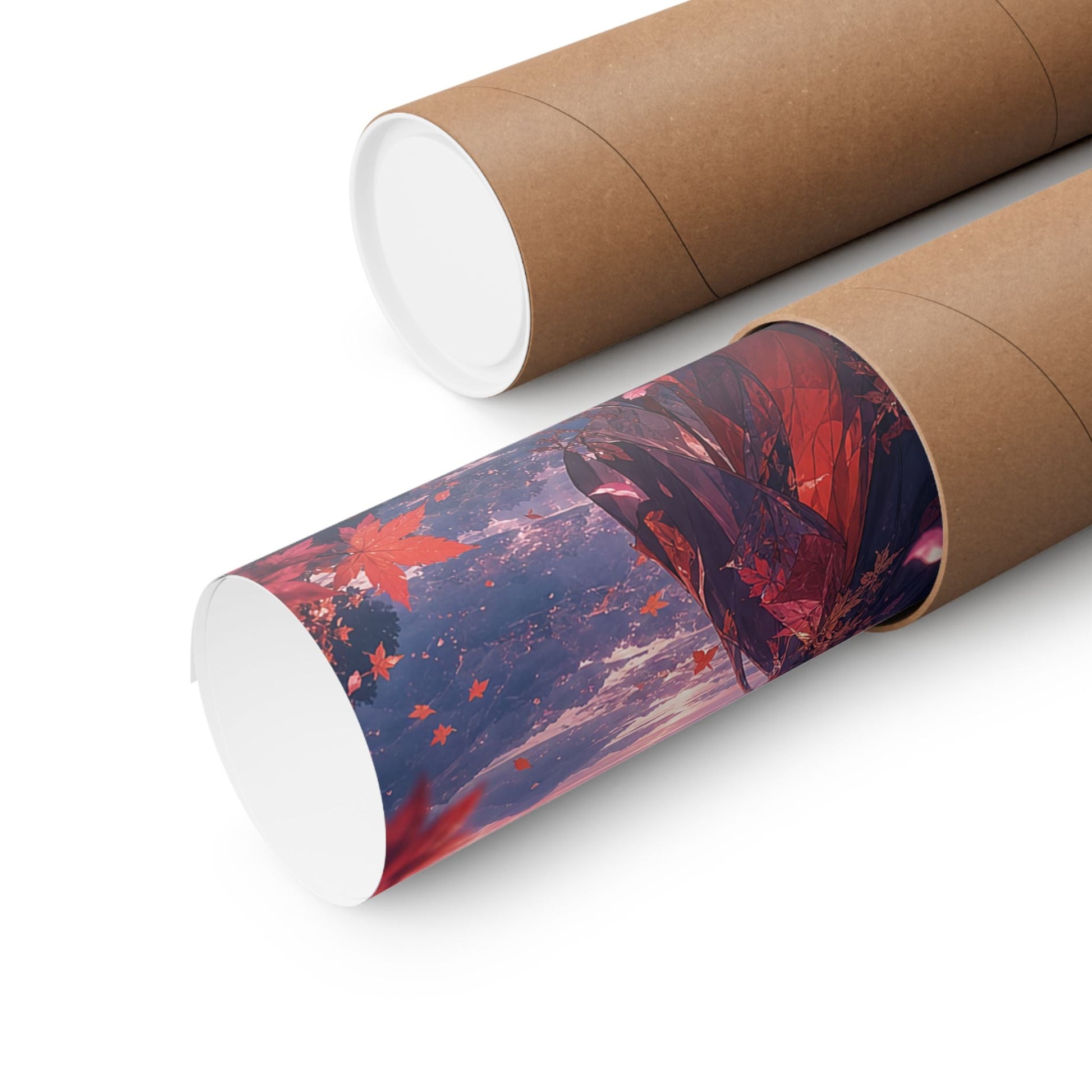 Spirit Of Autumn Leaves - Anime Manga Art Print (Matte Poster) - Moikas