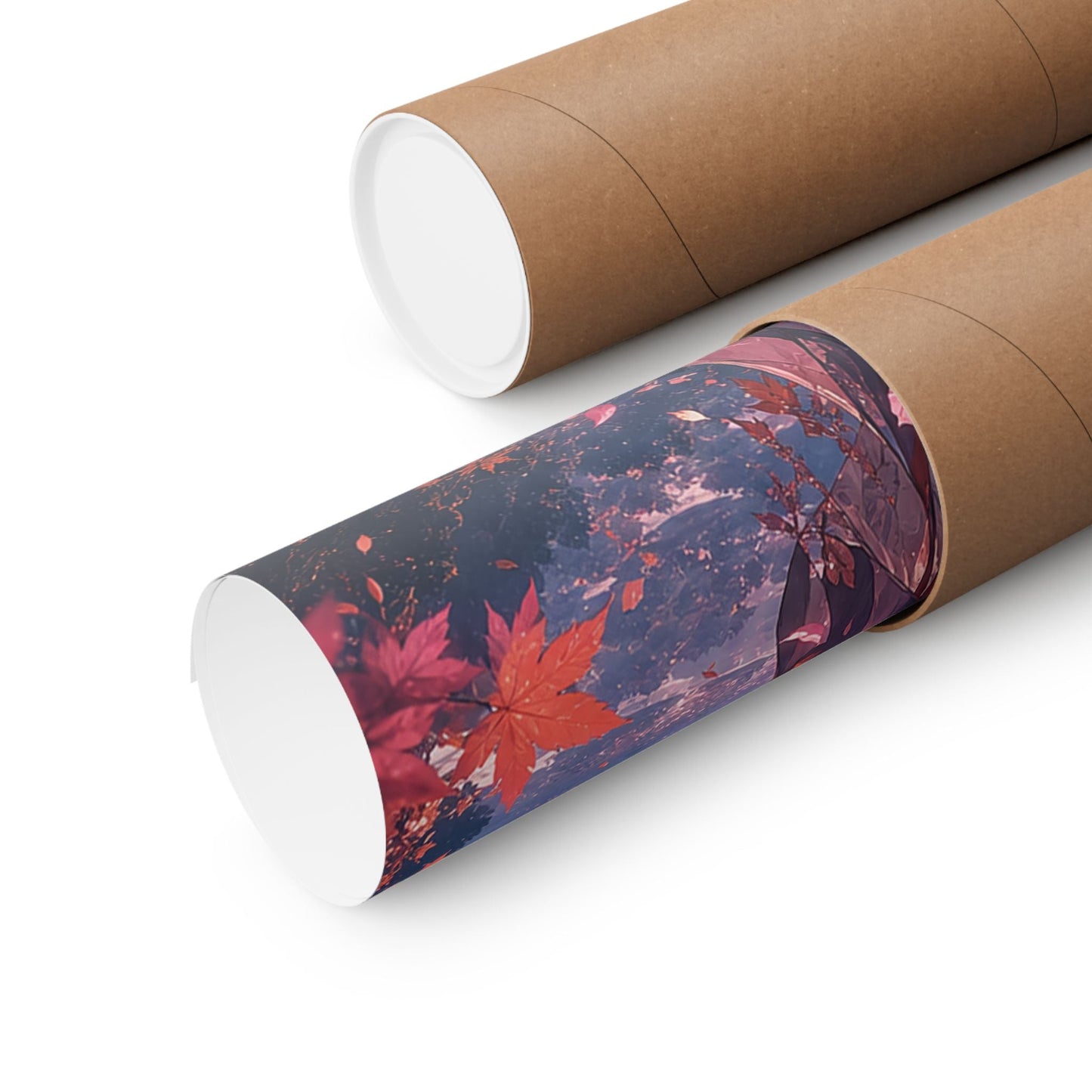 Spirit Of Autumn Leaves - Anime Manga Art Print (Matte Poster) - Moikas