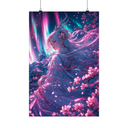 Spirit Of The Northern Lights - Anime Manga Art Print (Matte Poster) - Moikas