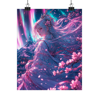 Spirit Of The Northern Lights - Anime Manga Art Print (Matte Poster) - Moikas