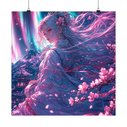 Spirit Of The Northern Lights - Anime Manga Art Print (Matte Poster) - Moikas