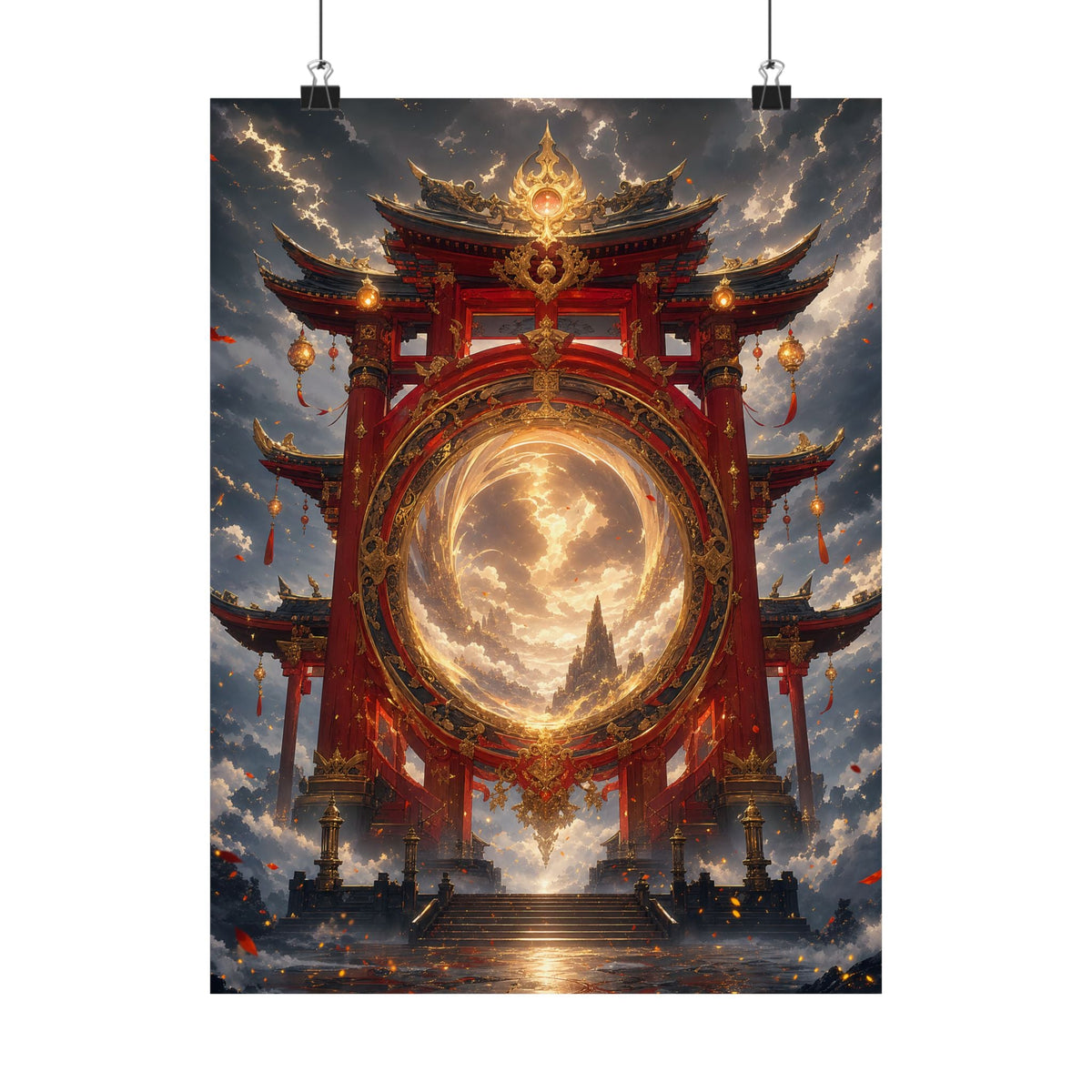Spirit Realm Gateway - Anime Manga Art Print (Matte Poster) - Moikas