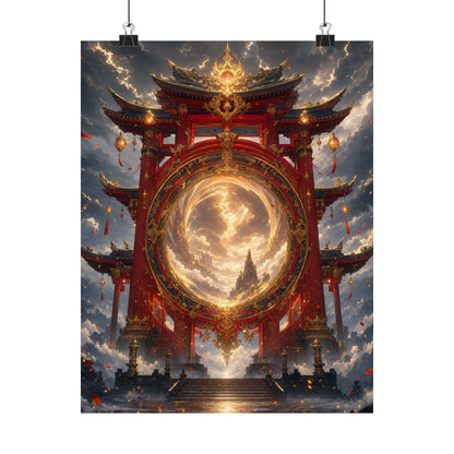 Spirit Realm Gateway - Anime Manga Art Print (Matte Poster) - Moikas