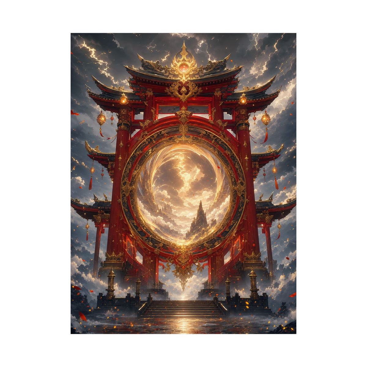 Spirit Realm Gateway - Anime Manga Art Print (Matte Poster) - Moikas