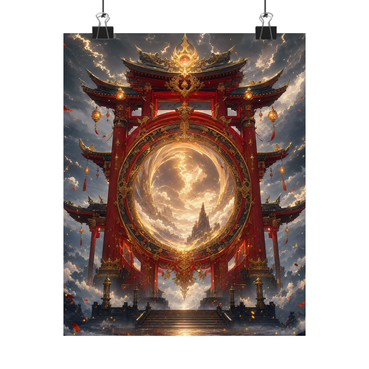 Spirit Realm Gateway - Anime Manga Art Print (Matte Poster) - Moikas
