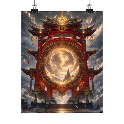 Spirit Realm Gateway - Anime Manga Art Print (Matte Poster) - Moikas