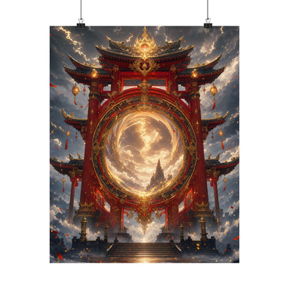 Spirit Realm Gateway - Anime Manga Art Print (Matte Poster) - Moikas