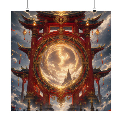 Spirit Realm Gateway - Anime Manga Art Print (Matte Poster) - Moikas