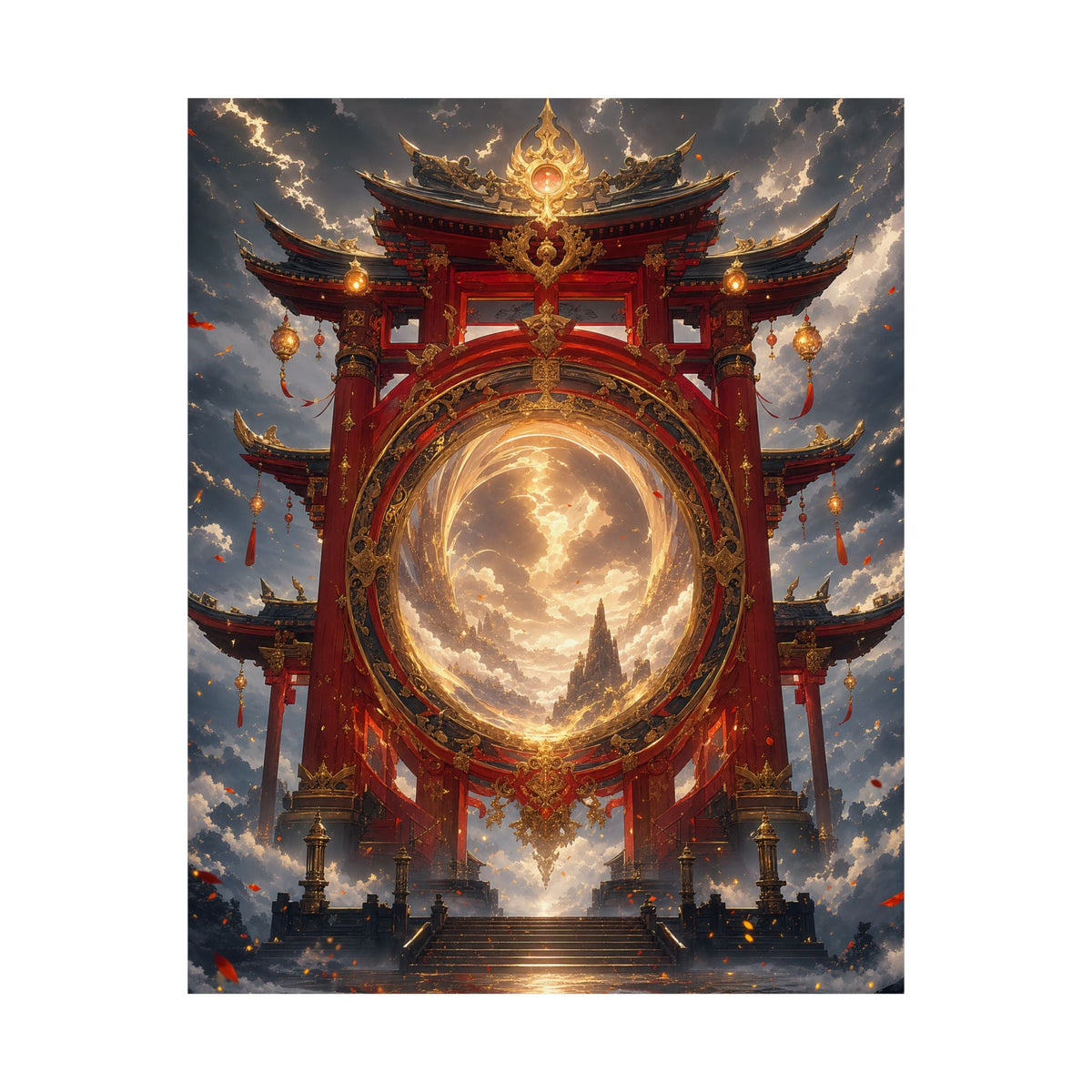 Spirit Realm Gateway - Anime Manga Art Print (Matte Poster) - Moikas