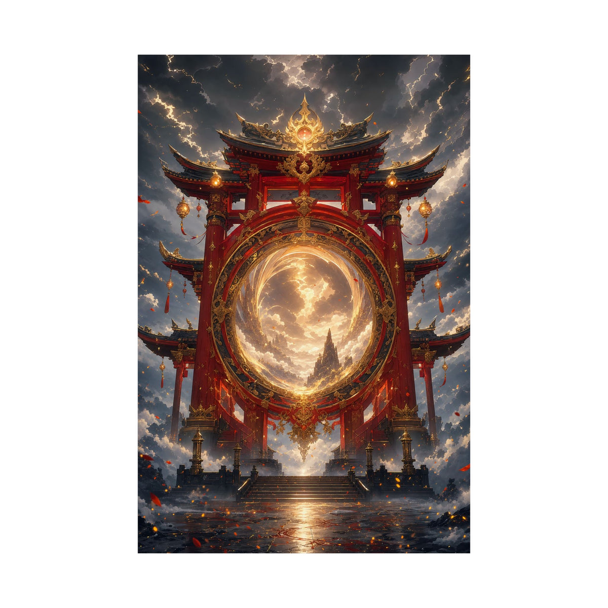 Spirit Realm Gateway - Anime Manga Art Print (Matte Poster) - Moikas