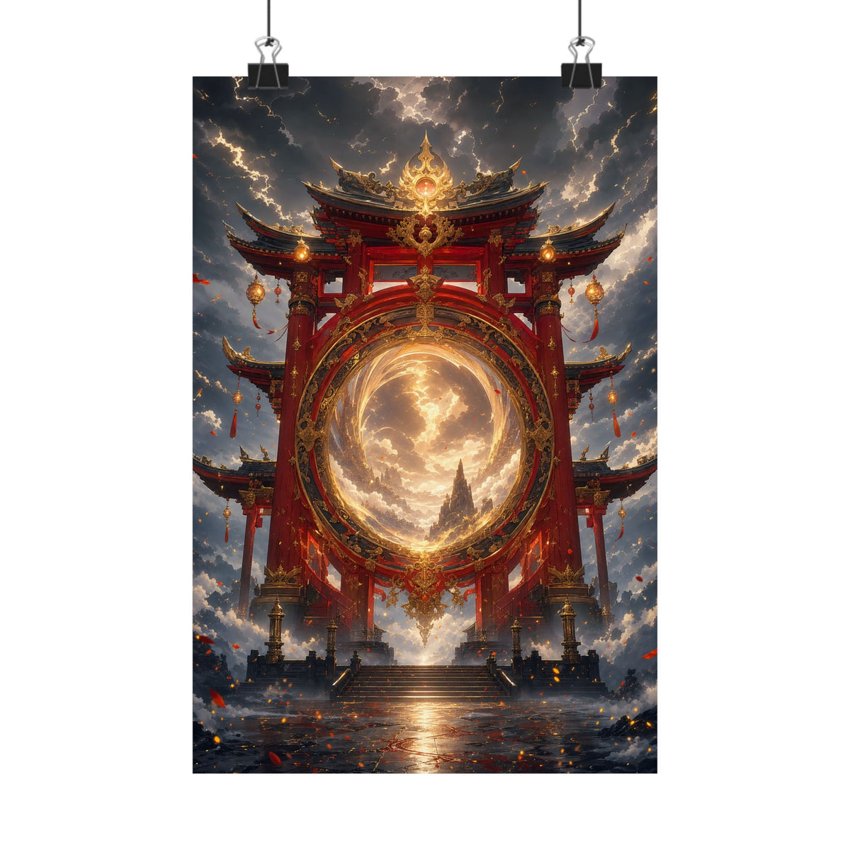 Spirit Realm Gateway - Anime Manga Art Print (Matte Poster) - Moikas