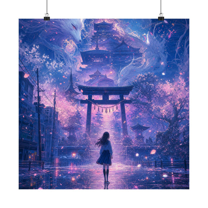 Spirit World Overlapping With Reality - Anime Manga Art Print (Matte Poster) - Moikas