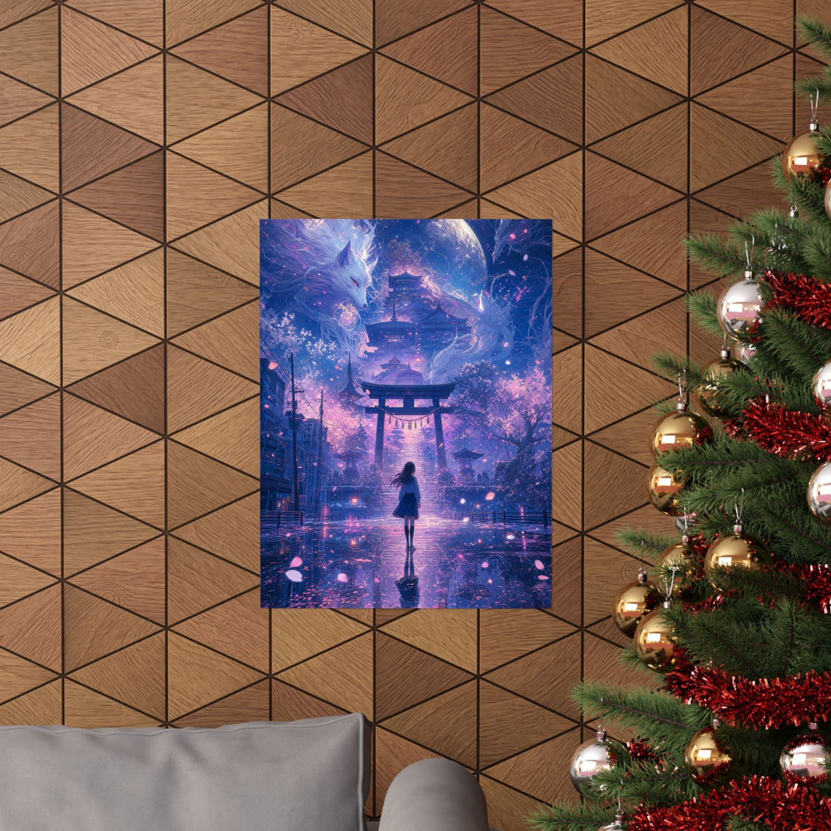 Spirit World Overlapping With Reality - Anime Manga Art Print (Matte Poster) - Moikas