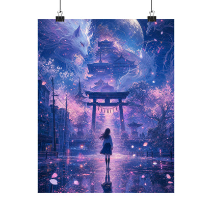 Spirit World Overlapping With Reality - Anime Manga Art Print (Matte Poster) - Moikas