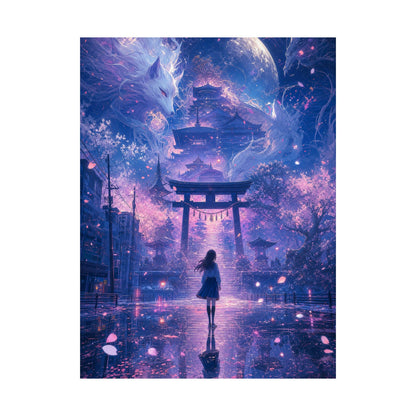 Spirit World Overlapping With Reality - Anime Manga Art Print (Matte Poster) - Moikas