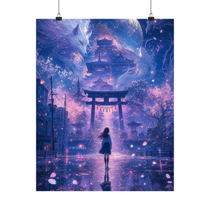 Spirit World Overlapping With Reality - Anime Manga Art Print (Matte Poster) - Moikas