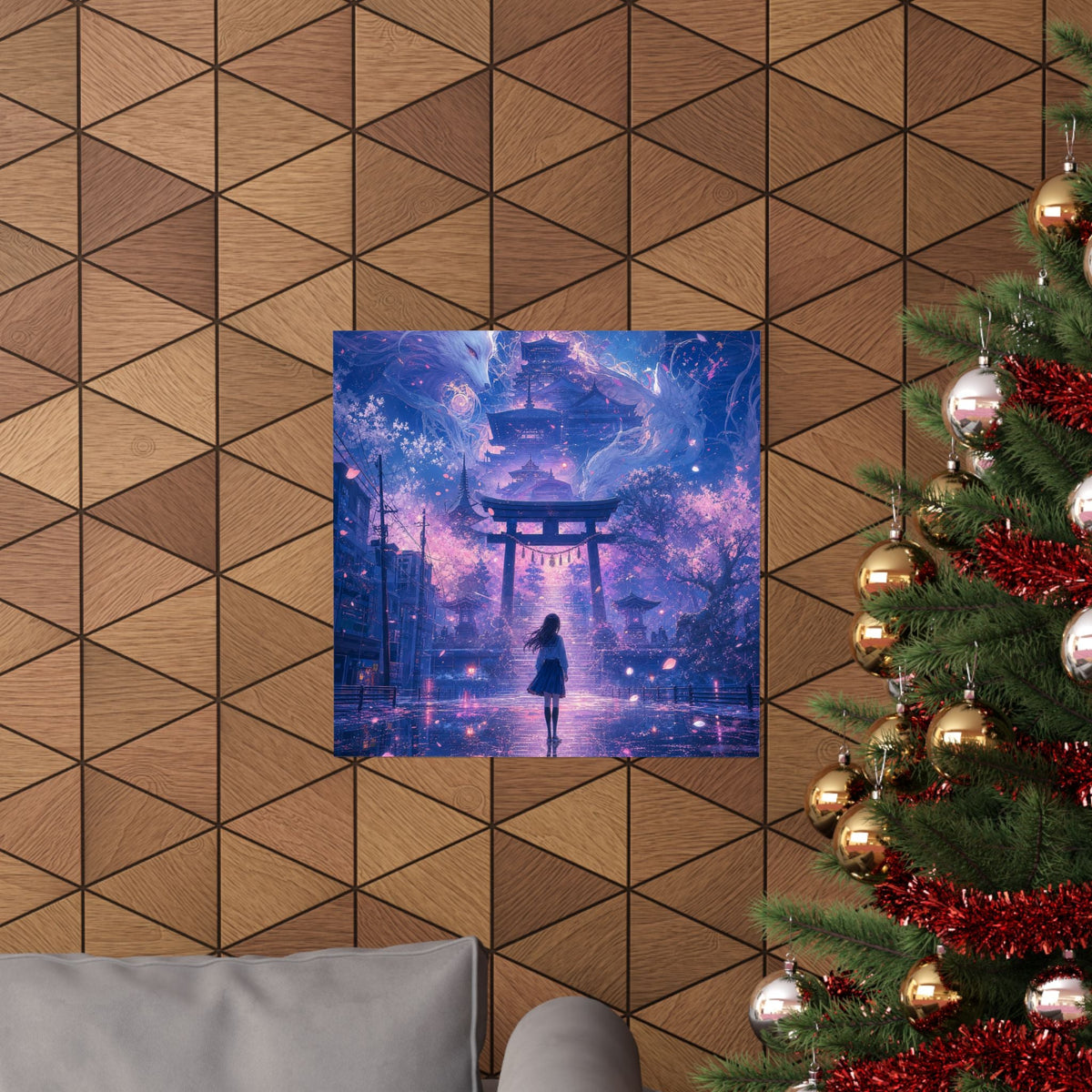 Spirit World Overlapping With Reality - Anime Manga Art Print (Matte Poster) - Moikas