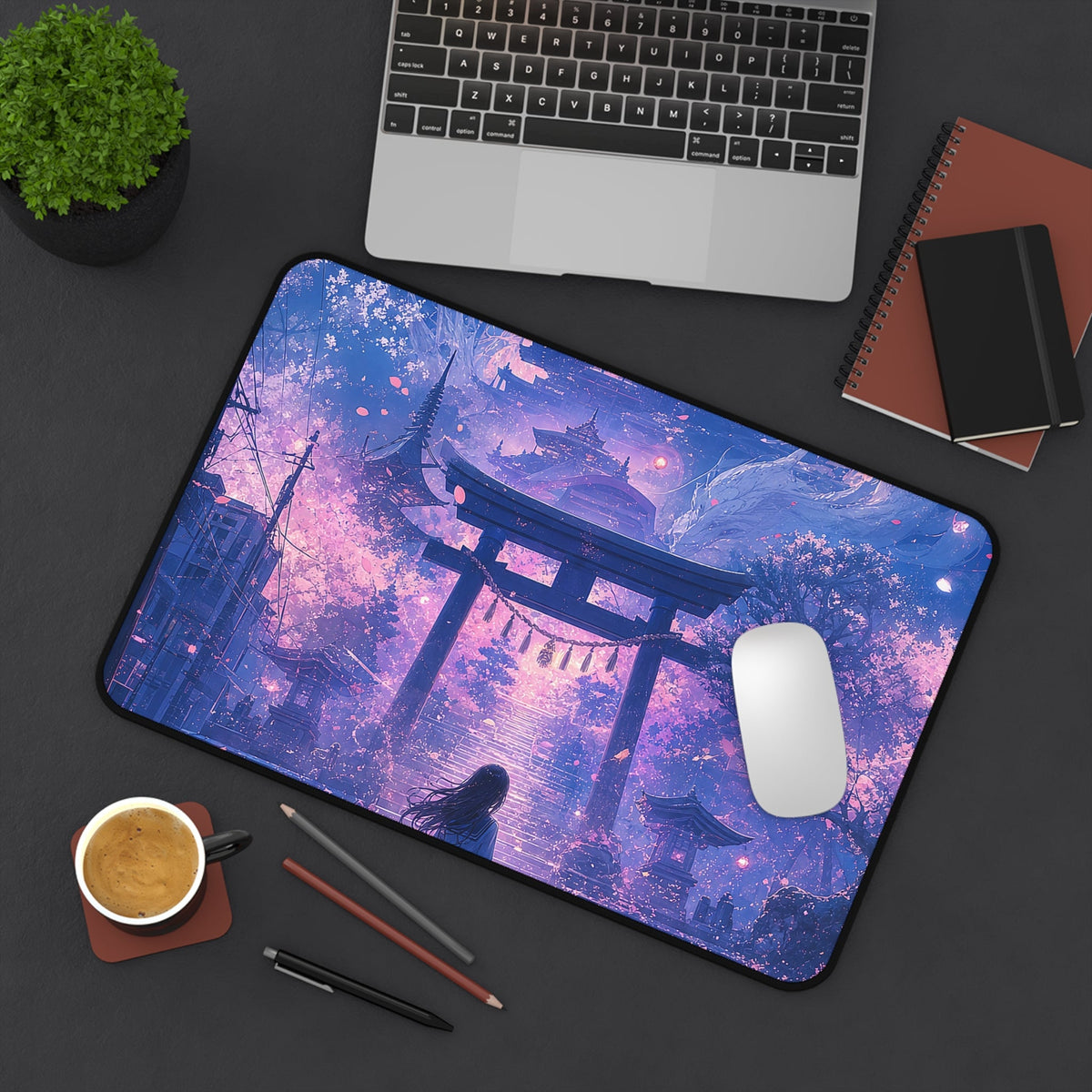 Spirit World Overlapping With Reality - Anime Manga Gaming Desk Mat - Moikas