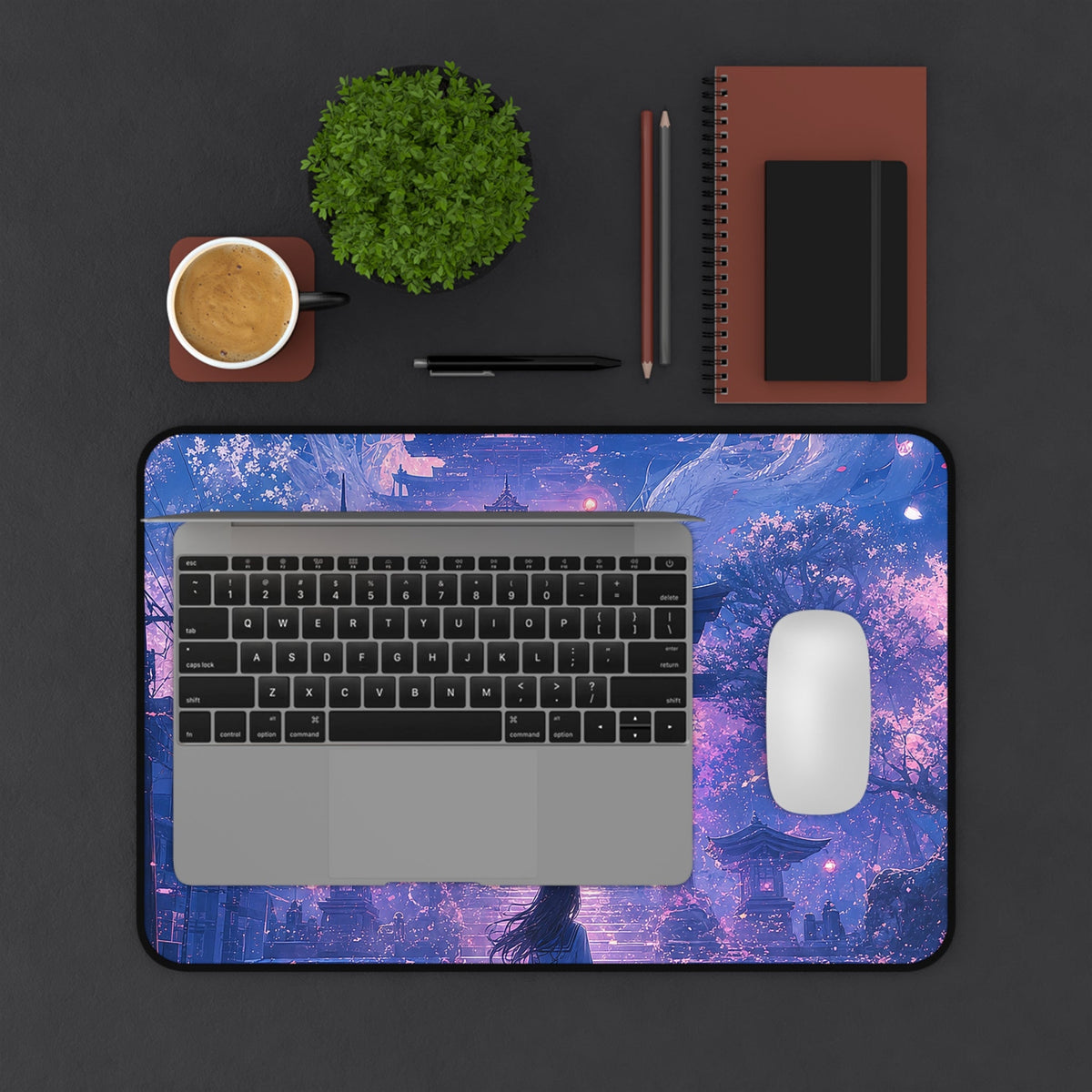 Spirit World Overlapping With Reality - Anime Manga Gaming Desk Mat - Moikas