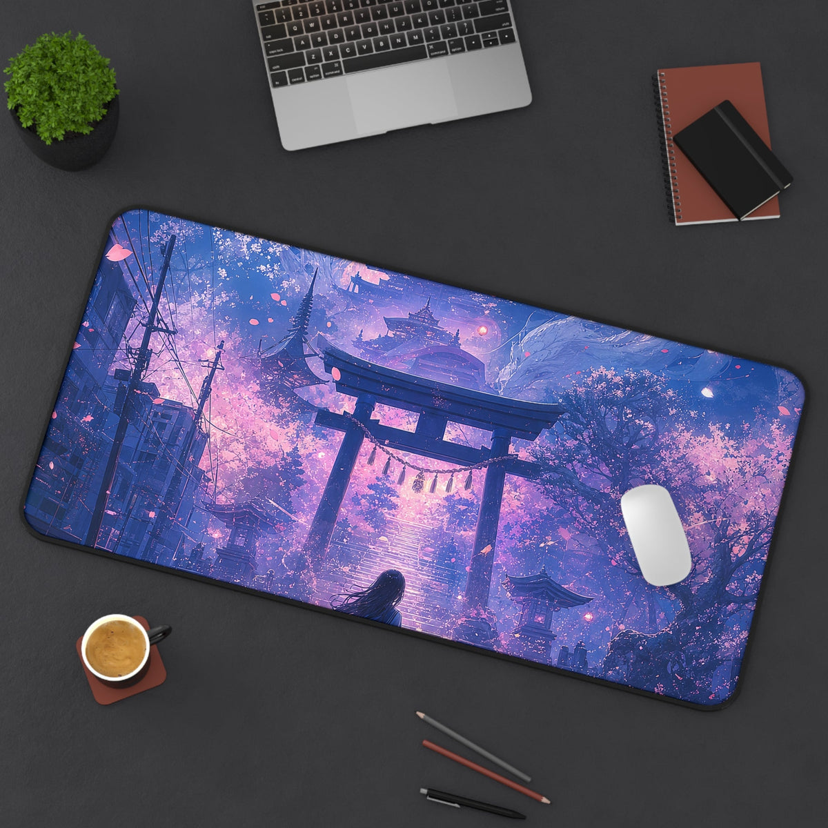 Spirit World Overlapping With Reality - Anime Manga Gaming Desk Mat - Moikas