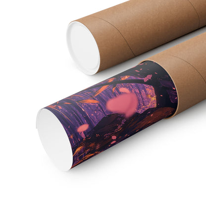 Swordsmin Bamboo Grove - Anime Manga Art Print (Matte Poster) - Moikas
