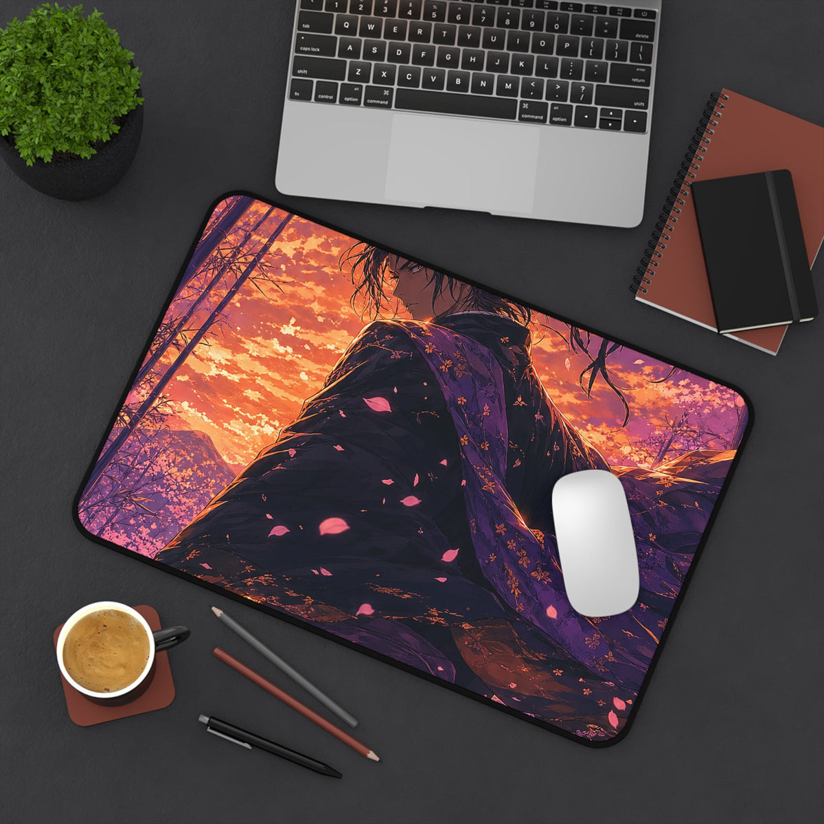 Swordsmin Bamboo Grove - Anime Manga Gaming Desk Mat - Moikas