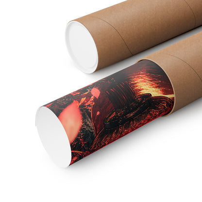Tanuki In Forest - Anime Manga Art Print (Matte Poster) - Moikas