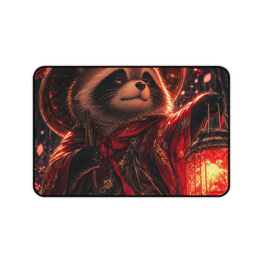 Tanuki In Forest - Anime Manga Gaming Desk Mat - Moikas