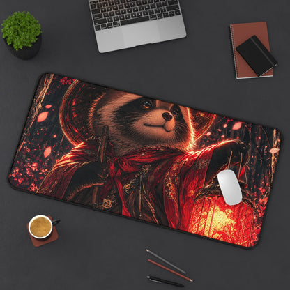 Tanuki In Forest - Anime Manga Gaming Desk Mat - Moikas