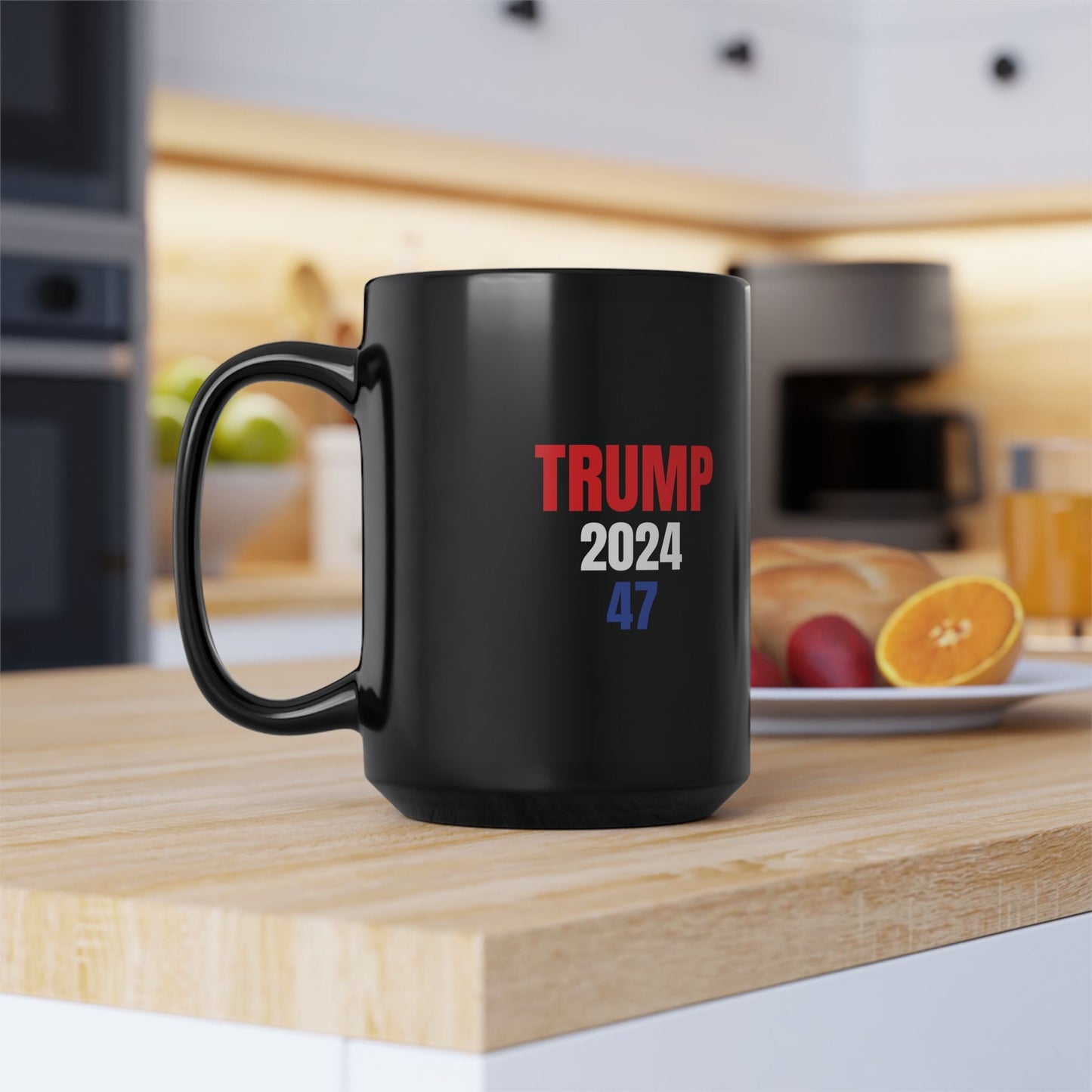 TRUMP 2024 Election Mug | Inspirational Cup, Video Game Coffee Cup, Office Or Election Gift | Black Coffee Mug (11/15oz) - Moikas