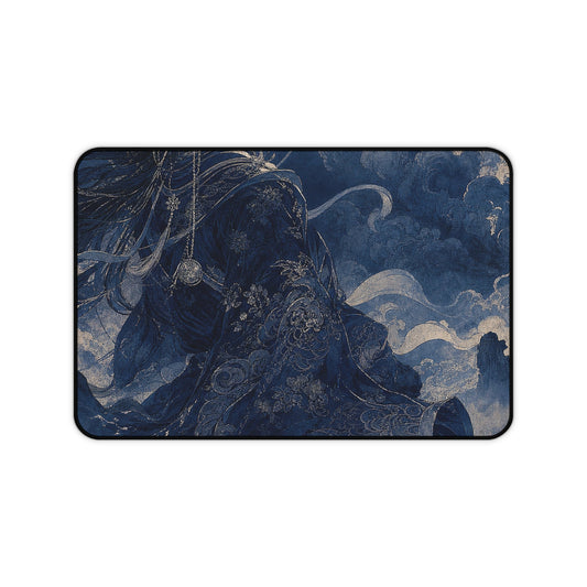 Tsukuyomi Moon God - Japanese Mythology Gaming Desk Mat - Moikas