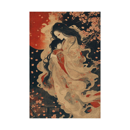 Ubume Ghost Mother - Japanese Mythology Art Print (Matte Poster) - Moikas