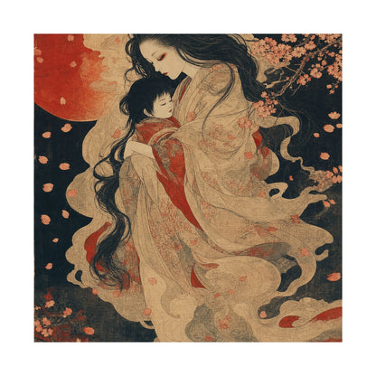 Ubume Ghost Mother - Japanese Mythology Art Print (Matte Poster) - Moikas